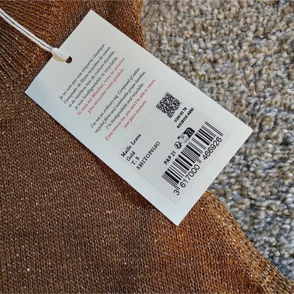 Sezane Leana Jumper Gold - Size S - Picture 5 of 8